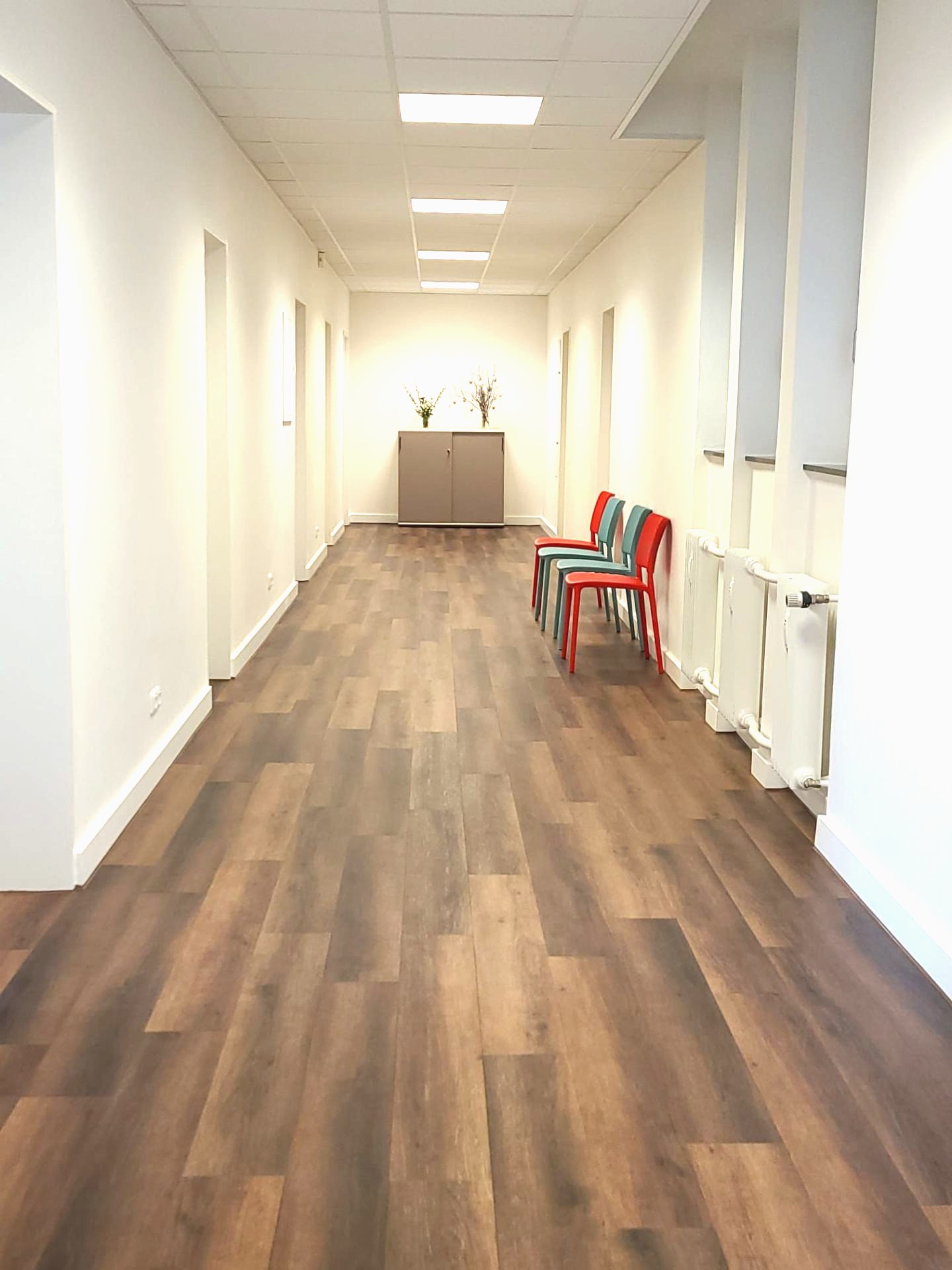 Helle Praxisräume des Wundzentrums in Mölln